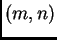 $ (m,n)$