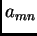 $ a_{mn}$