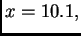 $ x=10.1,$