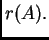 $ r(A).$