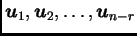 $ \boldsymbol{u}_1, \boldsymbol{u}_2,
\ldots, \boldsymbol{u}_{n-r}$