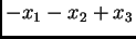 $\displaystyle -x_1-x_2+x_3$