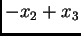 $\displaystyle -x_2+x_3$