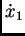 $\displaystyle \dot{x}_1$