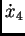 $\displaystyle \dot{x}_4$