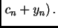 $ \left. c_n + y_n\right).$