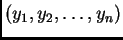 $ (y_1,y_2,\ldots,y_n)$