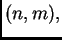 $ (n,m),$