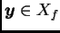 $ \boldsymbol{y}\in X_f$