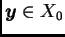 $ \boldsymbol{y}\in X_0$