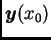 $\displaystyle \boldsymbol{y}(x_0)$