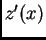 $ z'(x)$