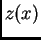$\displaystyle z(x)$