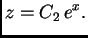 $\displaystyle z=C_2\,e^x.$