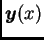 $ \boldsymbol{y}(x)$