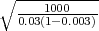 ∘ -----------
  0.03(1100-00.003)