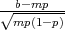 √-b-mp---
  mp(1-p)