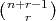 (n+r-1)
   r