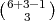 (6+3-1)
   3