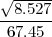 √-----
-8.527-
 67.45
