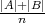 |A|+-|B|
   n