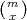 (m)
 x