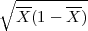 ∘ ---------
  --    --
  X (1- X )