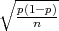   ------
∘  p(1-p)
     n