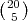 (20)
 5