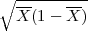 ∘ ---------
  X (1 - X )