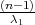 (n--1)
 λ1