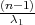 (n-1)
  λ1