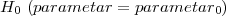 H0 (parametar =  parametar0)
