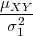 μXY
--2--
σ 1