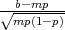 √-b-mp---
  mp(1- p)