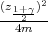 (z   )2
-1+2γ--
 4m